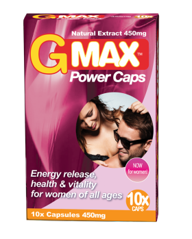 G-MAX POWER CAPS pour les femmes - pilules de libido naturelles pour les femmes